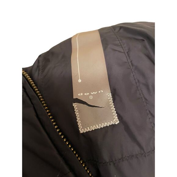 ADD Down Quilted Puffer Hooded Goose Vest Women Size US 4 IT 42 Black Italy Zip - Picture 5 of 9
